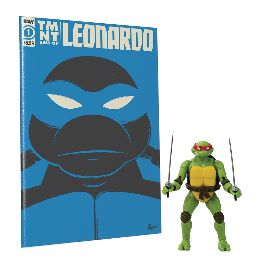 BST AXN - The Best of Leonardo IDW Comic Book & Action Figure (35581) LOW STOCK