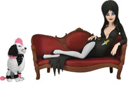 NECA Toony Terrors - Elvira, Mistress of the Dark (On Couch) & Gonk (Pet Dog) Action Figures (56082) LOW STOCK