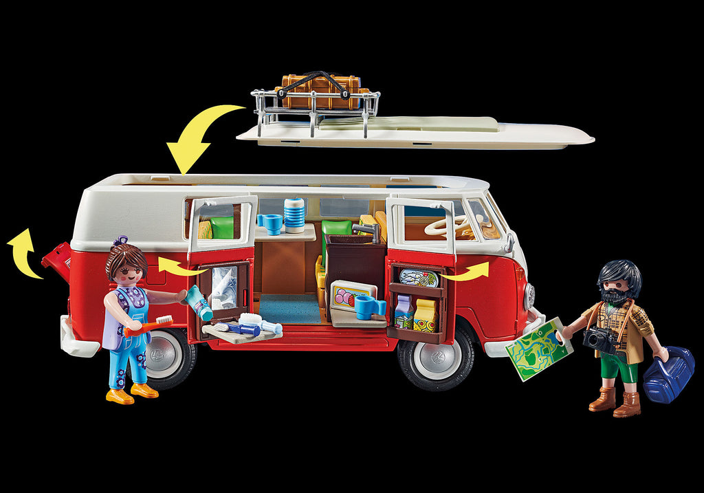 Playmobil - VW Series - Volkswagen T1 Camping Bus (70176) Play Set