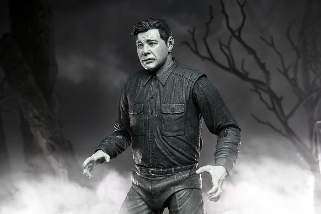 NECA Universal Monsters: The Wolf Man with Lon Chaney - Ultimate Wolf Man Black & White Figure 04810 LOW STOCK