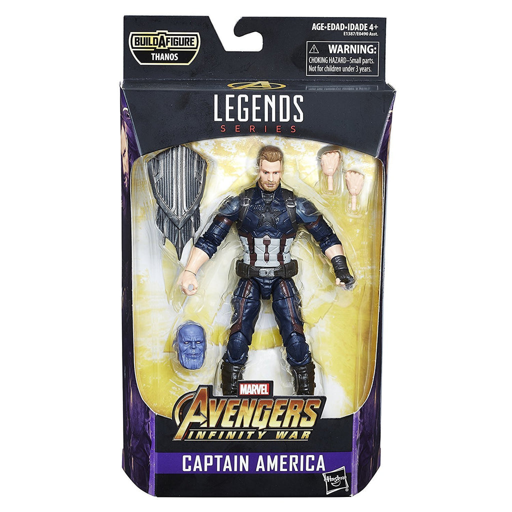 Marvel Legends - Avengers: Infinity War - Thanos (Infinity War) BAF - Captain America Action Figure (E1387)