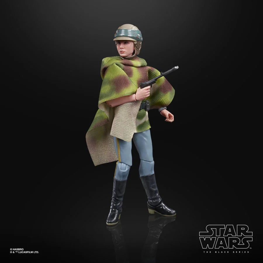 Star Wars: The Black Series - Return of the Jedi - Princess Leia Organa (Endor Battle Poncho) Action Figure (E9363)