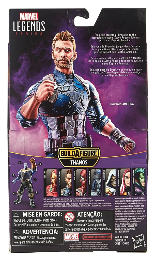 Marvel Legends - Avengers: Infinity War - Thanos (Infinity War) BAF - Captain America Action Figure (E1387)