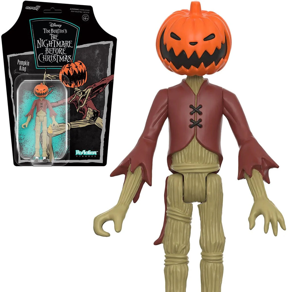 Super7 ReAction Figures - The Nightmare Before Christmas - Pumpkin King Action Figure (81566) LOW STOCK