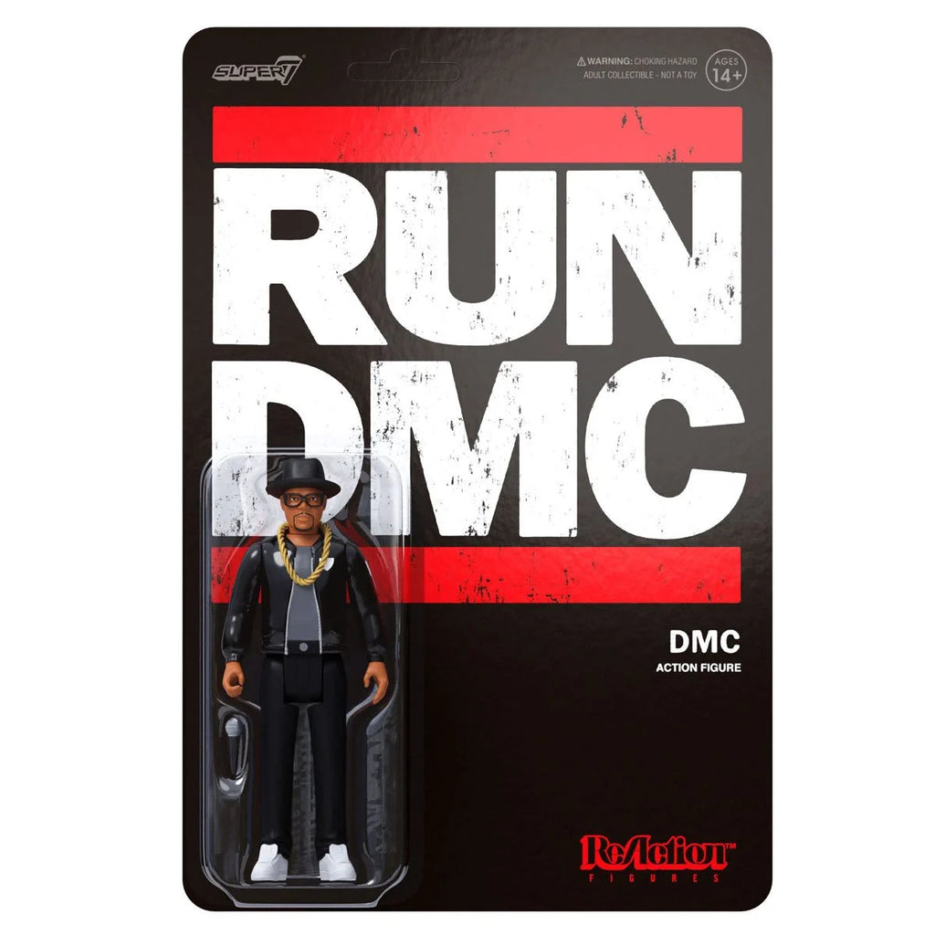 Super7 ReAction Figures - RUN DMC - DMC Darryl McDaniels (All Black) Action Figure (81668) LOW STOCK