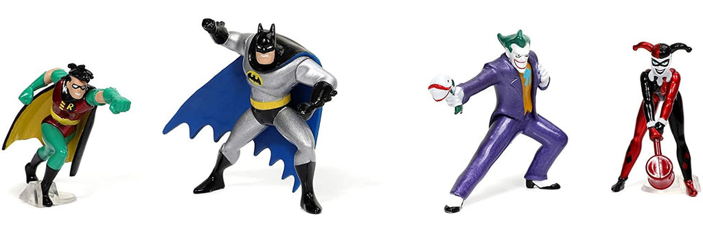 Jada - Diecast MetalFigs - Batman: The Animated Series - Diorama Scene - Batman, Robin, Joker, Harley Quinn LOW STOCK