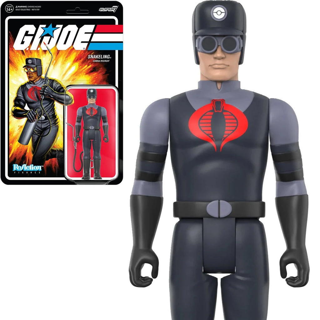 Super7 ReAction Figures - G.I. Joe - Snakeling Cobra Recruit (Clean-Shaven - Tan) Action Figure (81997) LOW STOCK
