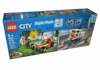 LEGO City - Super Pack 2 in 1: 60247 Forest Fire & 60249 Street Sweeper (66637) Retired Building Toy LOW STOCK