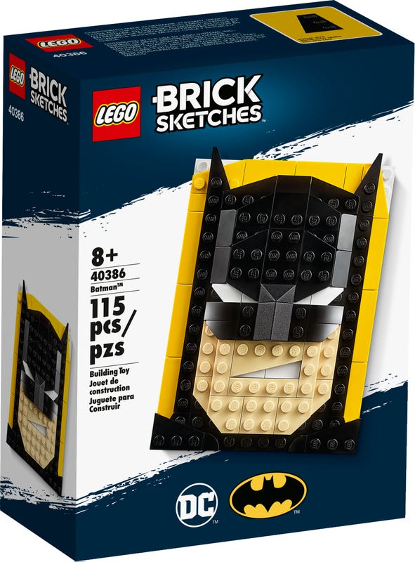 LEGO Brick Sketches - DC Comics - Batman (40386) Building Toy