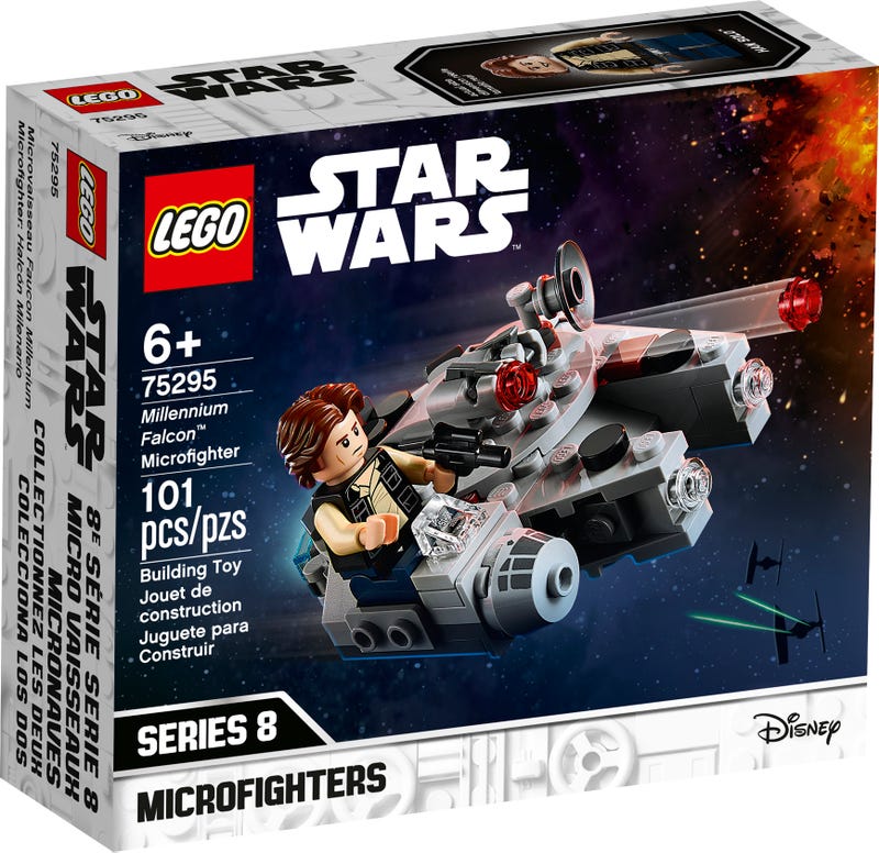 LEGO Star Wars - Microfighters: Series 8 - Millennium Falcon Microfighter (75295) Retired Building Toy LOW STOCK