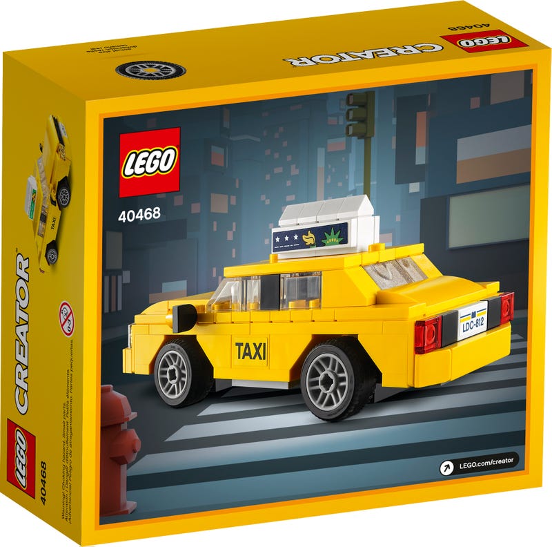 LEGO Creator - Yellow Taxi (40468) Building Toy LAST ONE!