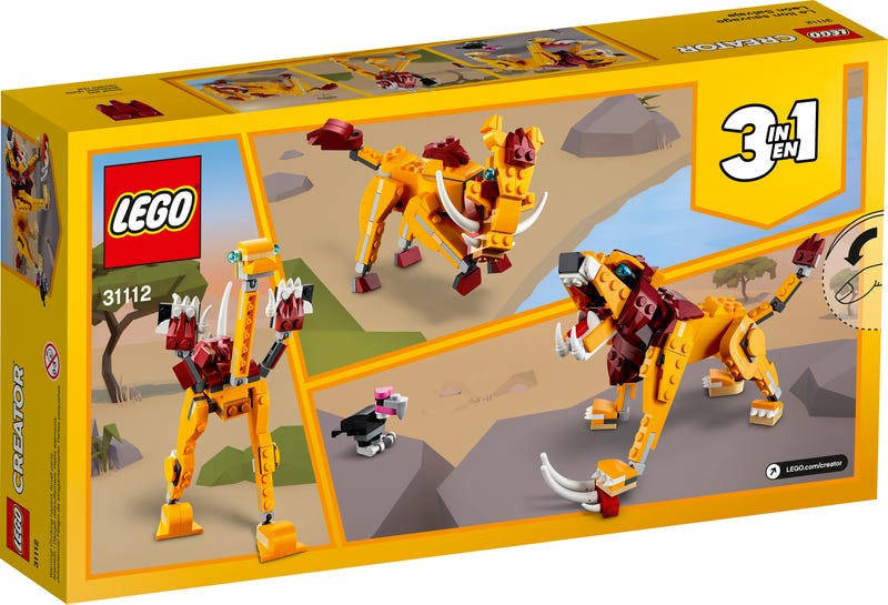 LEGO Creator 3-in-1 - Wild Lion (31112) Building Toy LOW STOCK