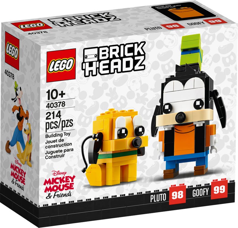 LEGO BrickHeadz - Mickey Mouse & Friends - Goofy and Pluto (40378) Building Toy LOW STOCK