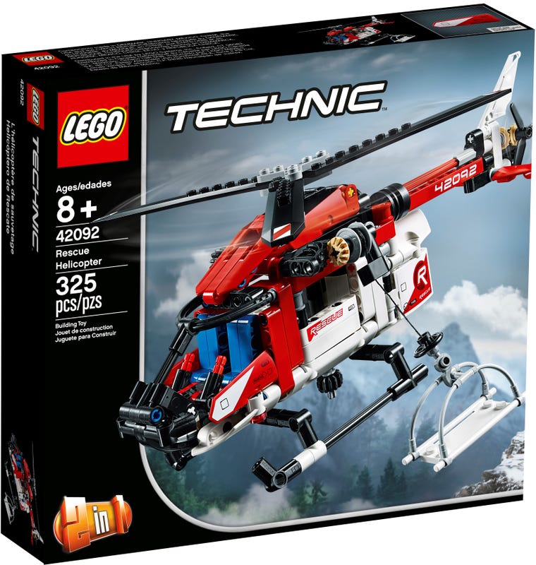 LEGO Technic - Rescue Helicopter (42092) Retired Building Toy LOW STOCK