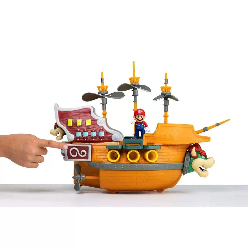 Super Mario Deluxe Bowser\'s Airship (5 Figures Included) Exclusive Playset (41373) LOW STOCK