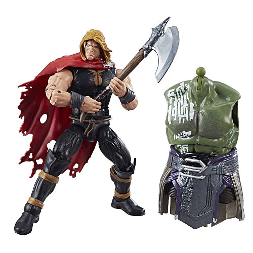 Marvel Legends - Thor: Ragnarok - Gladiator Hulk BAF - Nine Realms Warriors - Marvel's Odinson 6-inch Action Figure (C1804)