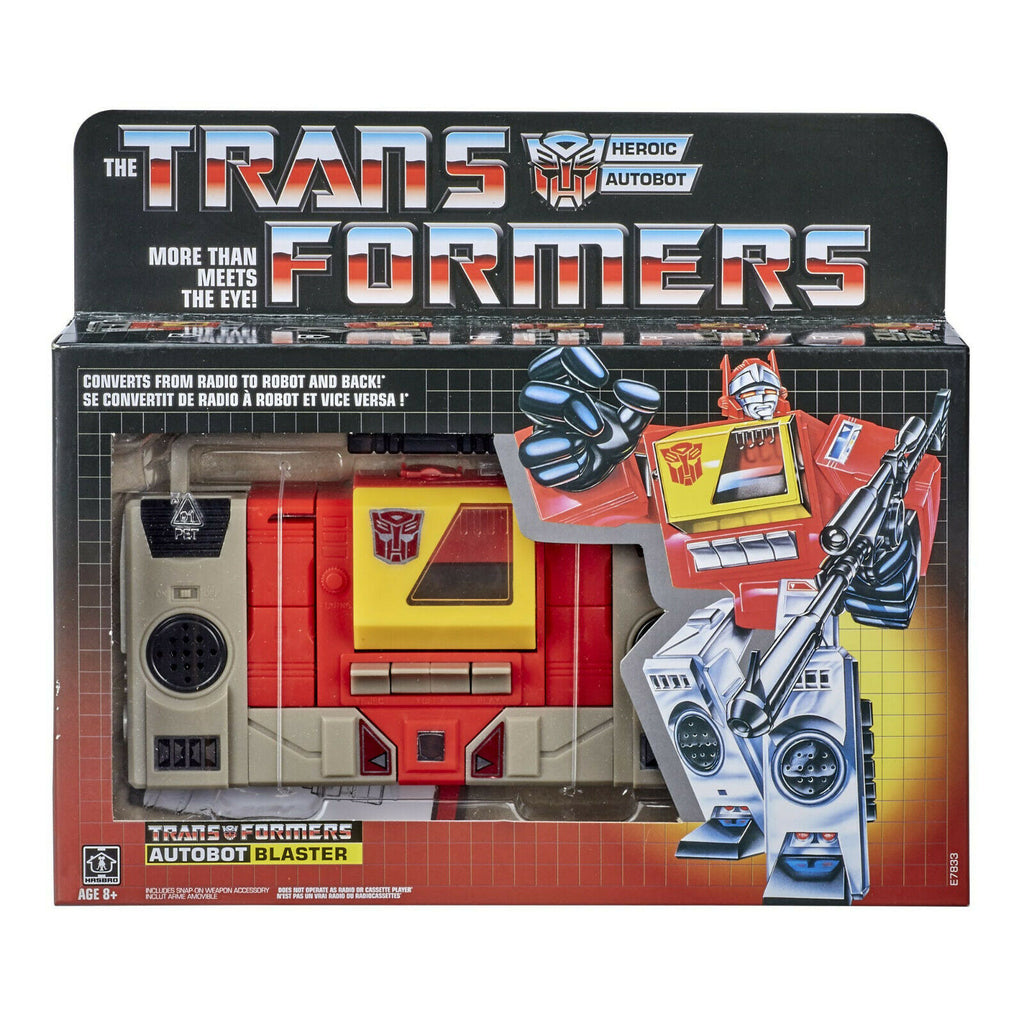 Hasbro - Transformers Vintage G1 Reissue - Autobot Blaster Collectible Action Figure (E7833) LOW STOCK