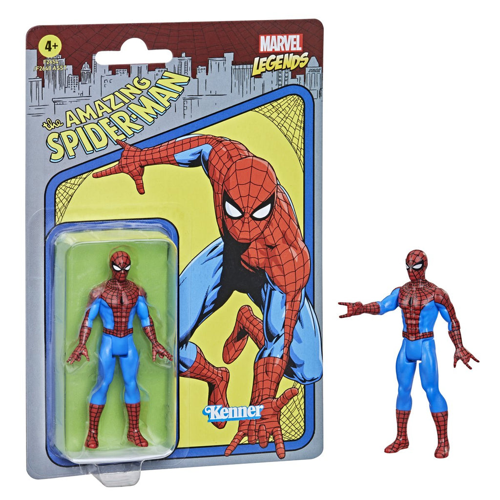 Marvel Legends - Kenner Retro Series - The Amazing Spider-Man 3.75-Inch Action Figure (F2654) LOW STOCK